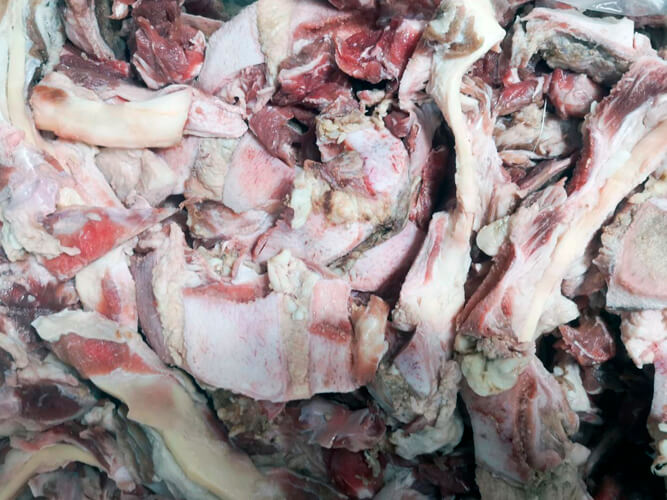 косточки с мясом и мягкая лопатка для собак